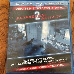 Paranormal Activity 2 blue ray movie